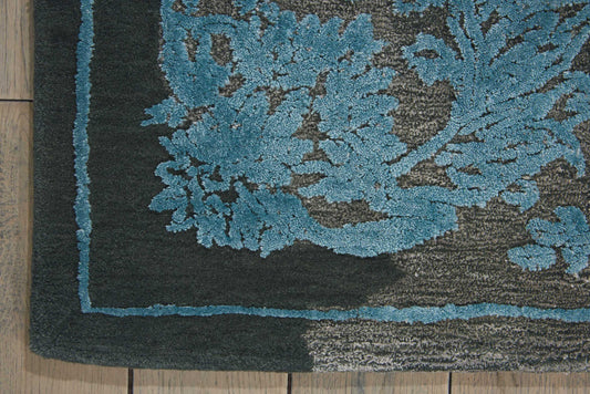 Nourison Home Opaline Charcoal Blue Transitional