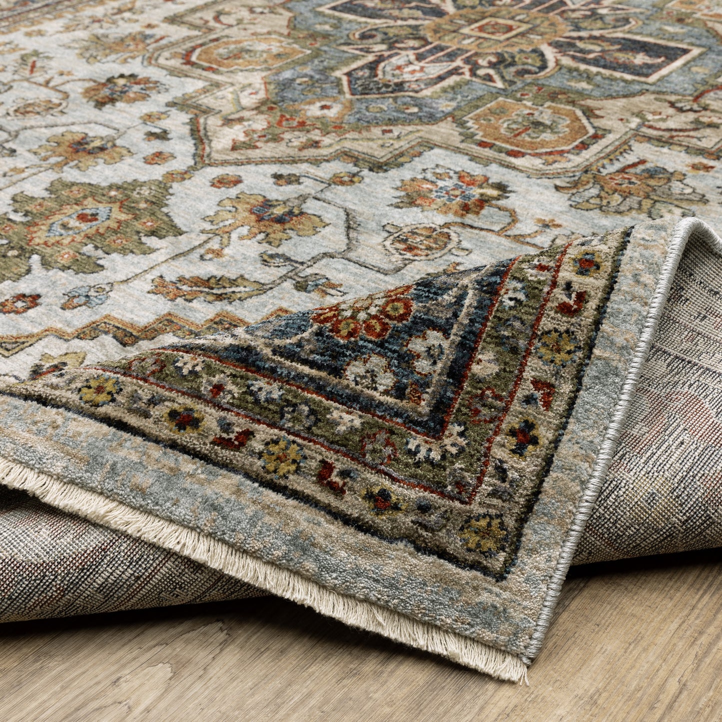 Oriental Weavers Aberdeen Beige Blue Traditional
