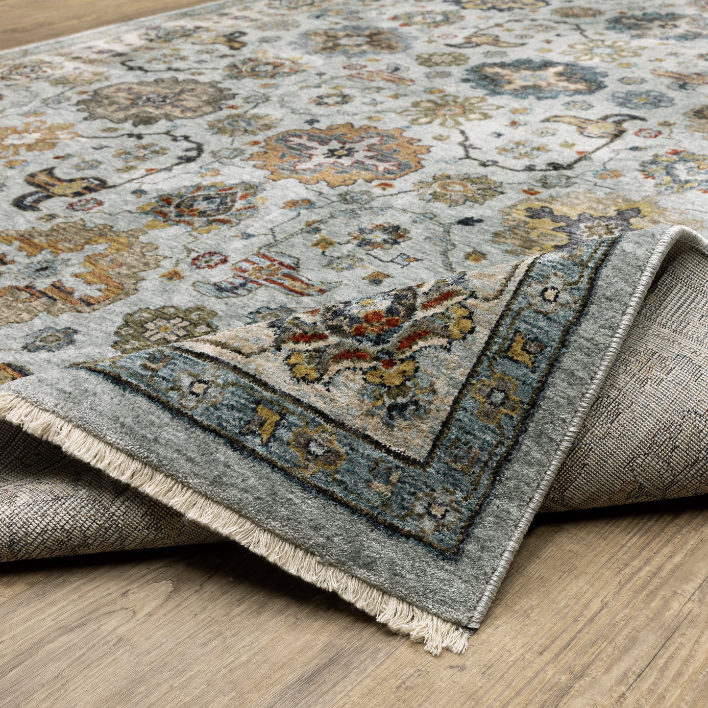 Oriental Weavers Aberdeen Blue Beige Traditional