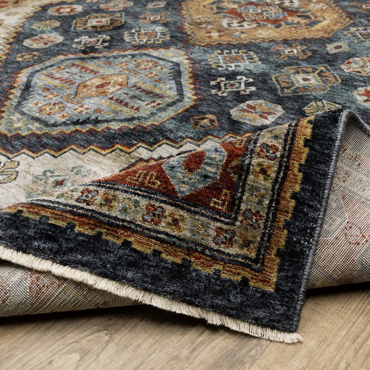 Oriental Weavers Aberdeen Blue Multi Traditional