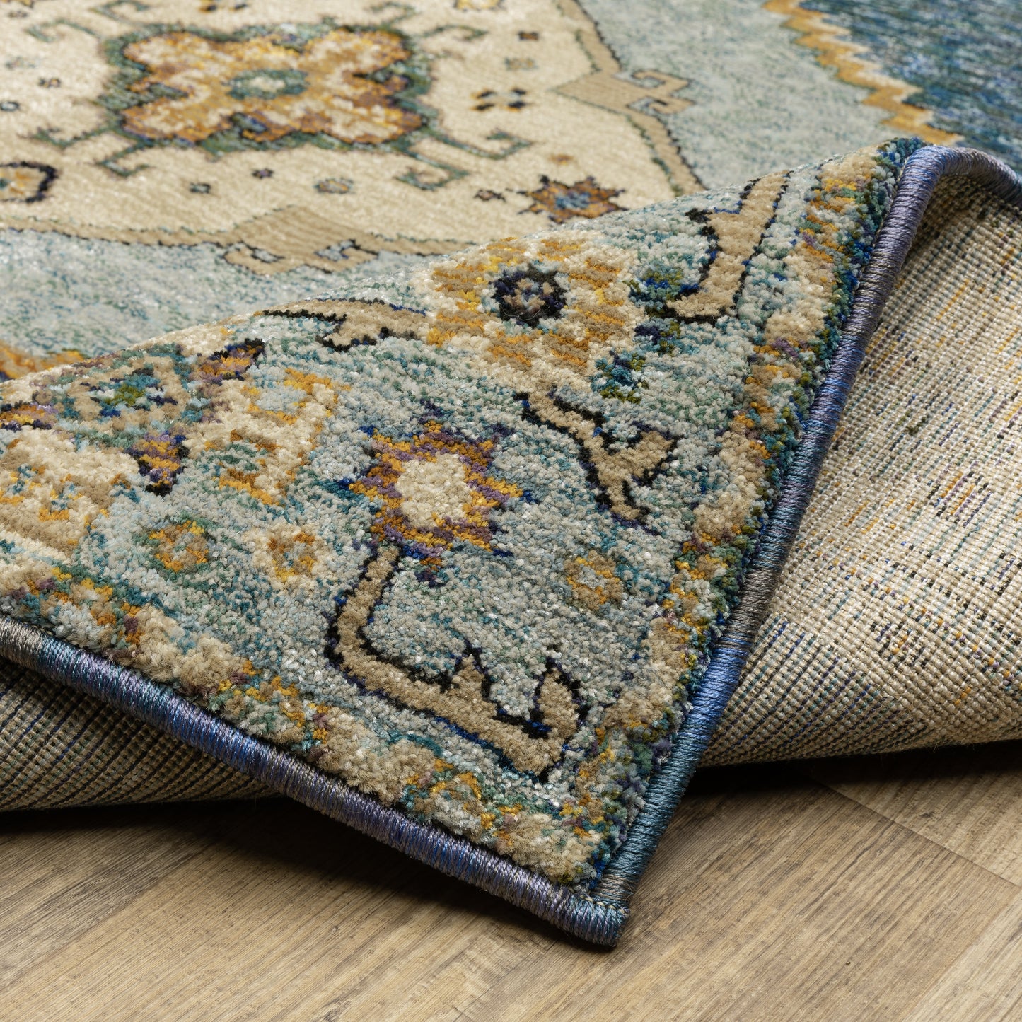 Oriental Weavers Andorra Blue Gold Bohemian