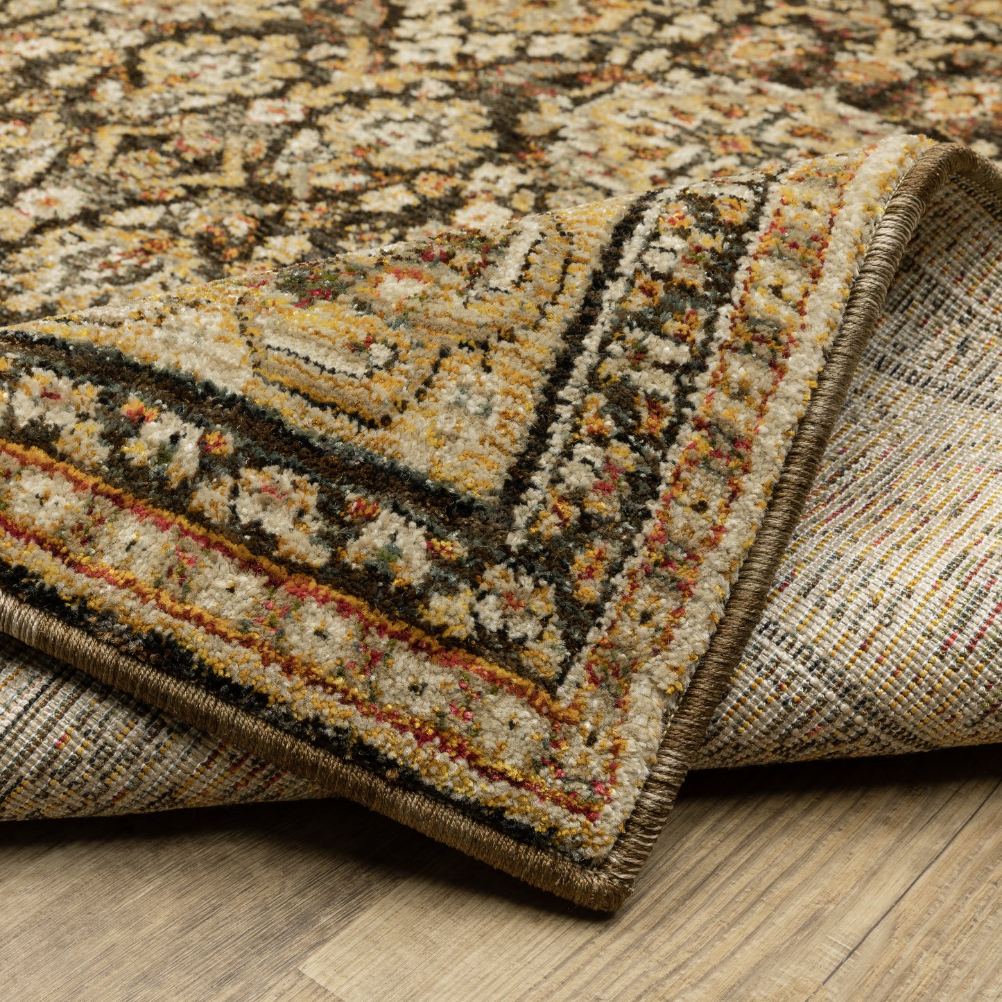 Oriental Weavers Andorra Brown Gold Traditional