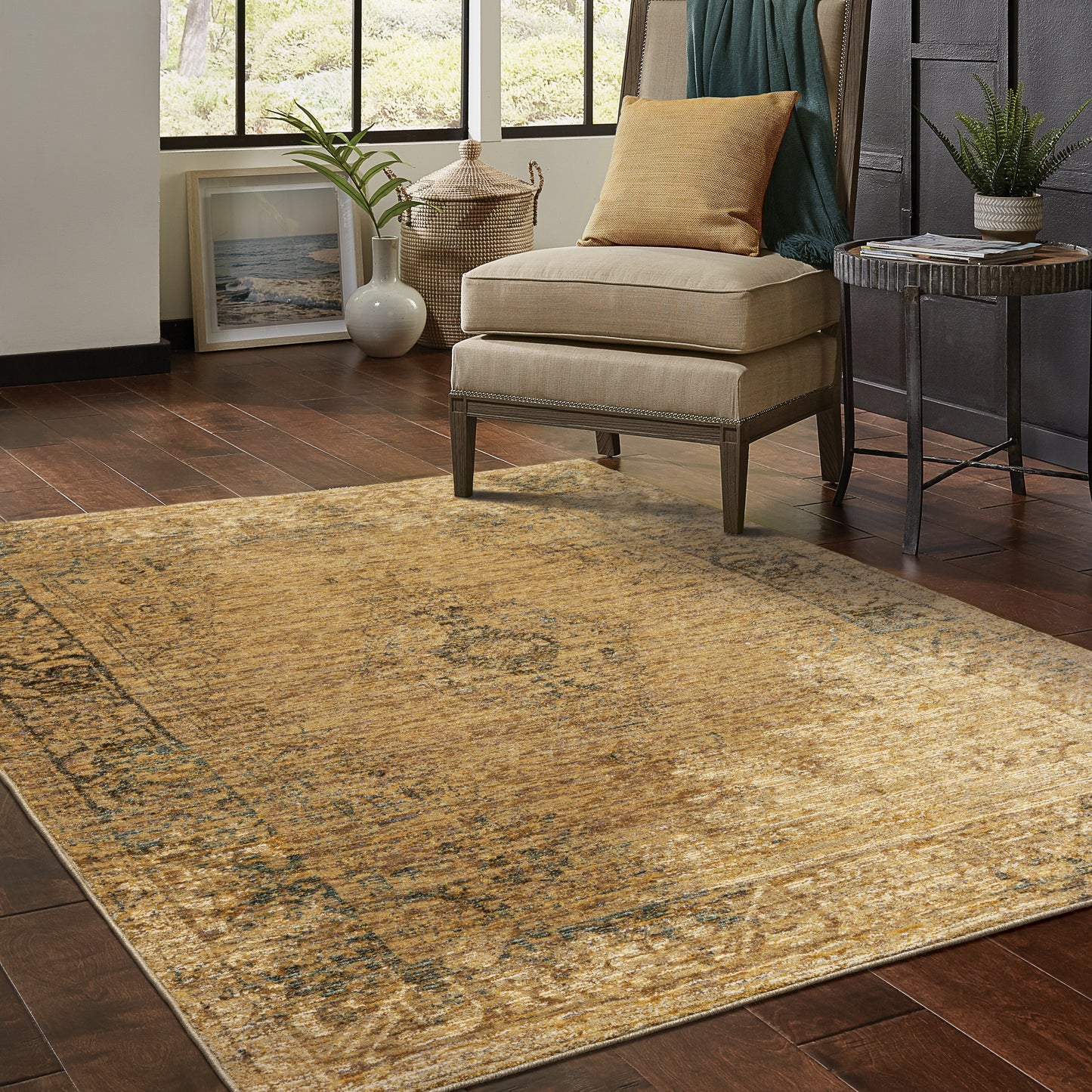 Oriental Weavers Andorra Gold Brown Traditional
