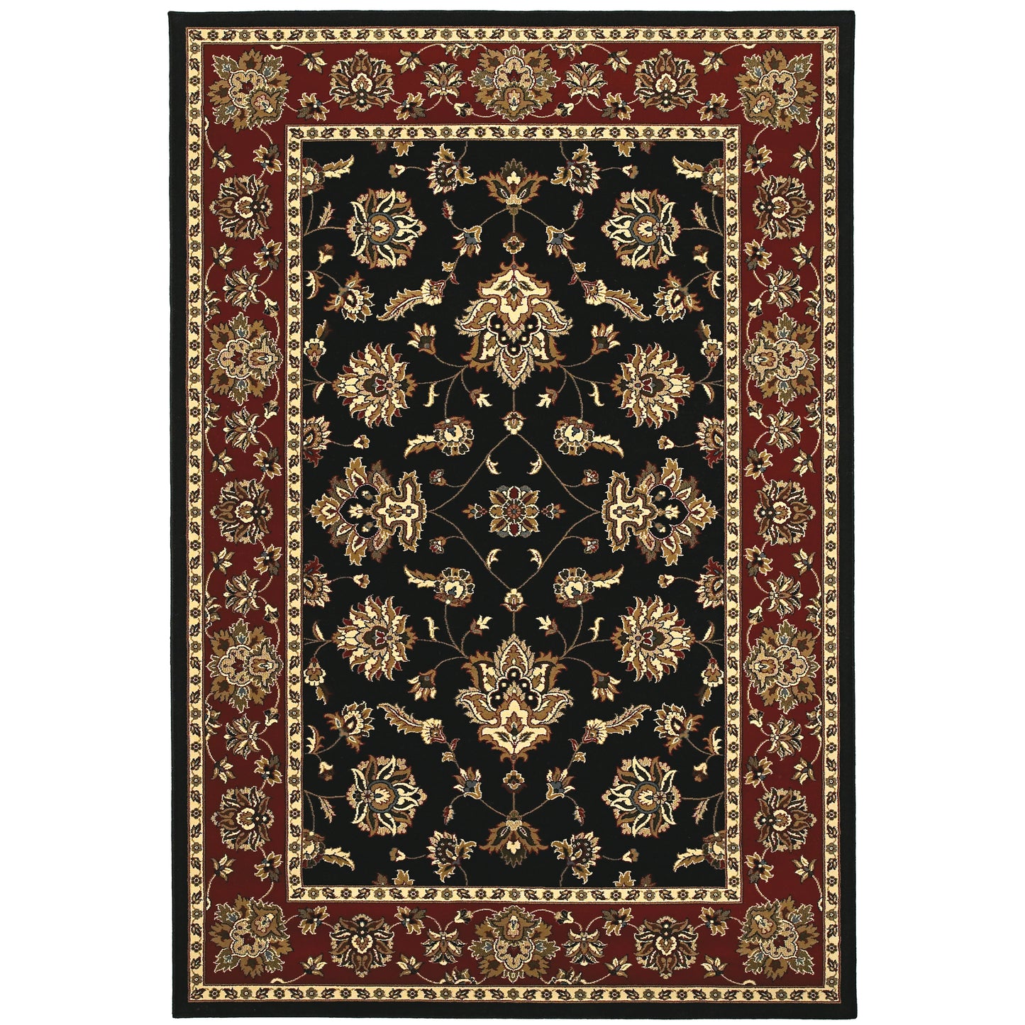 Oriental Weavers Ariana Black Red Traditional