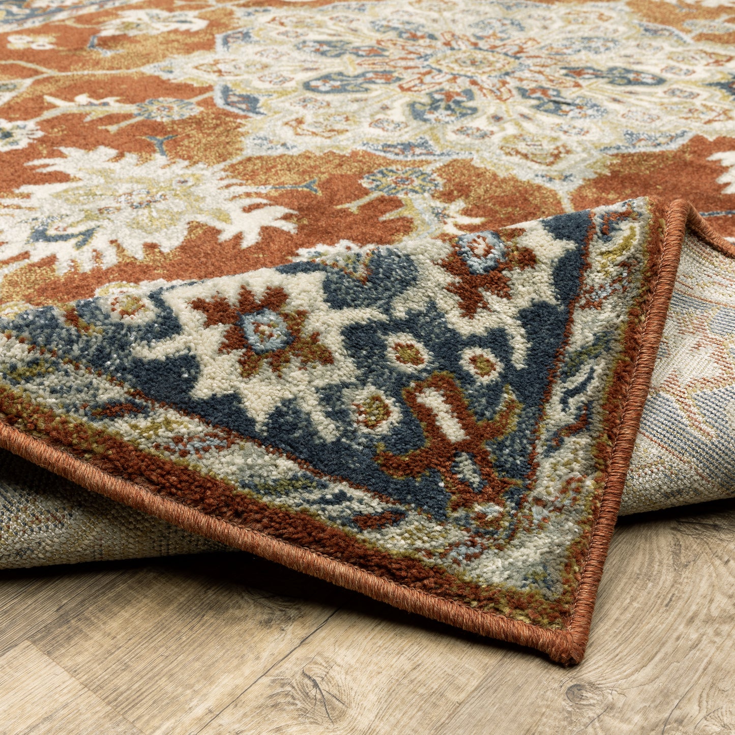 Oriental Weavers Branson Rust Beige Traditional
