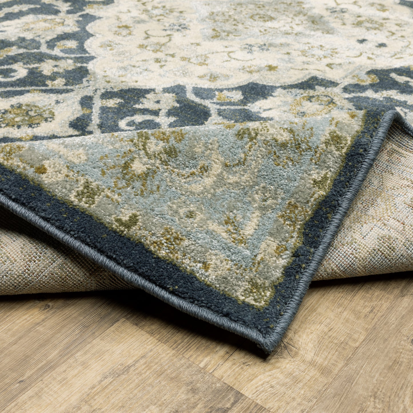 Oriental Weavers Branson Teal Ivory Traditional