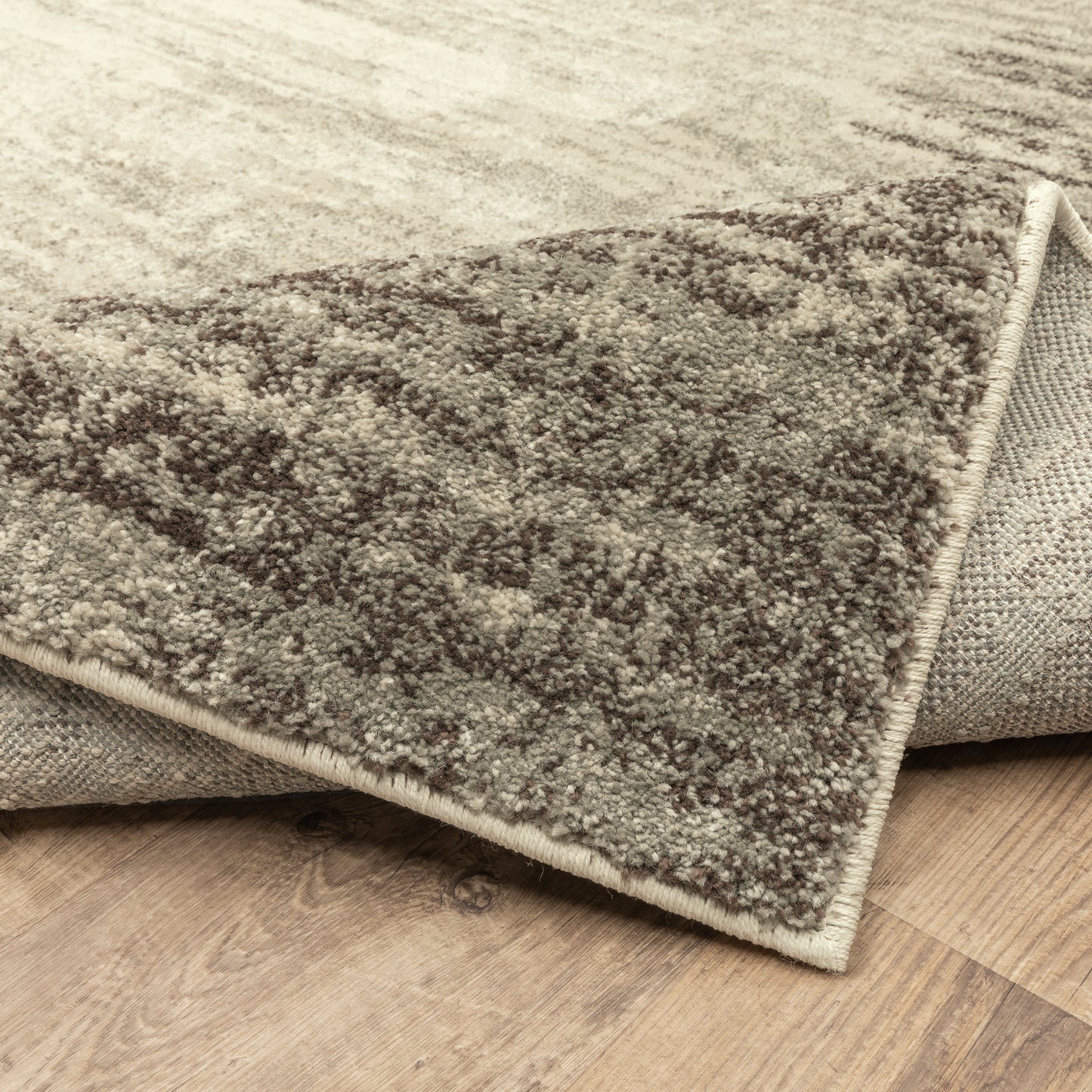 Oriental Weavers Carson Beige Grey Industrial