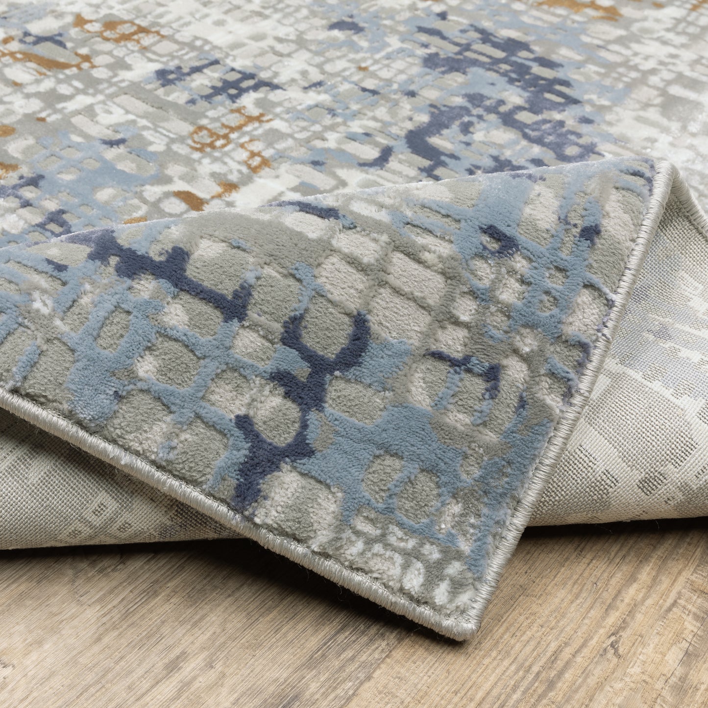 Oriental Weavers Easton Blue Ivory Modern & Contemporary