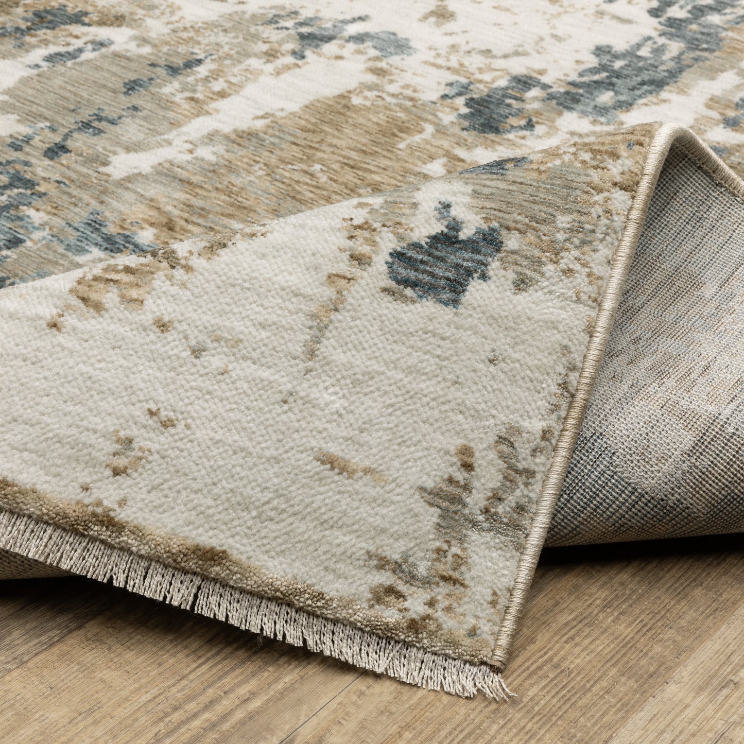Oriental Weavers Echo Beige Blue Modern & Contemporary