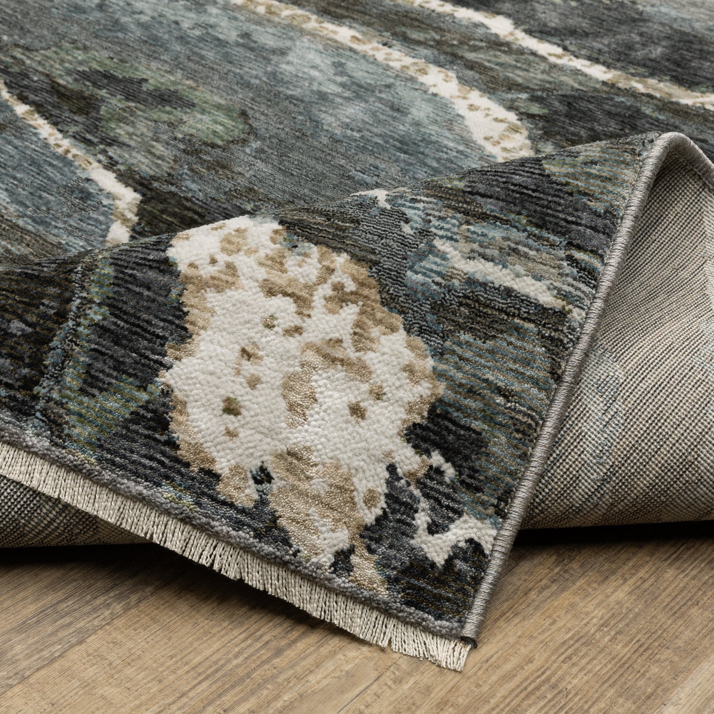 Oriental Weavers Echo Blue Green Contemporary