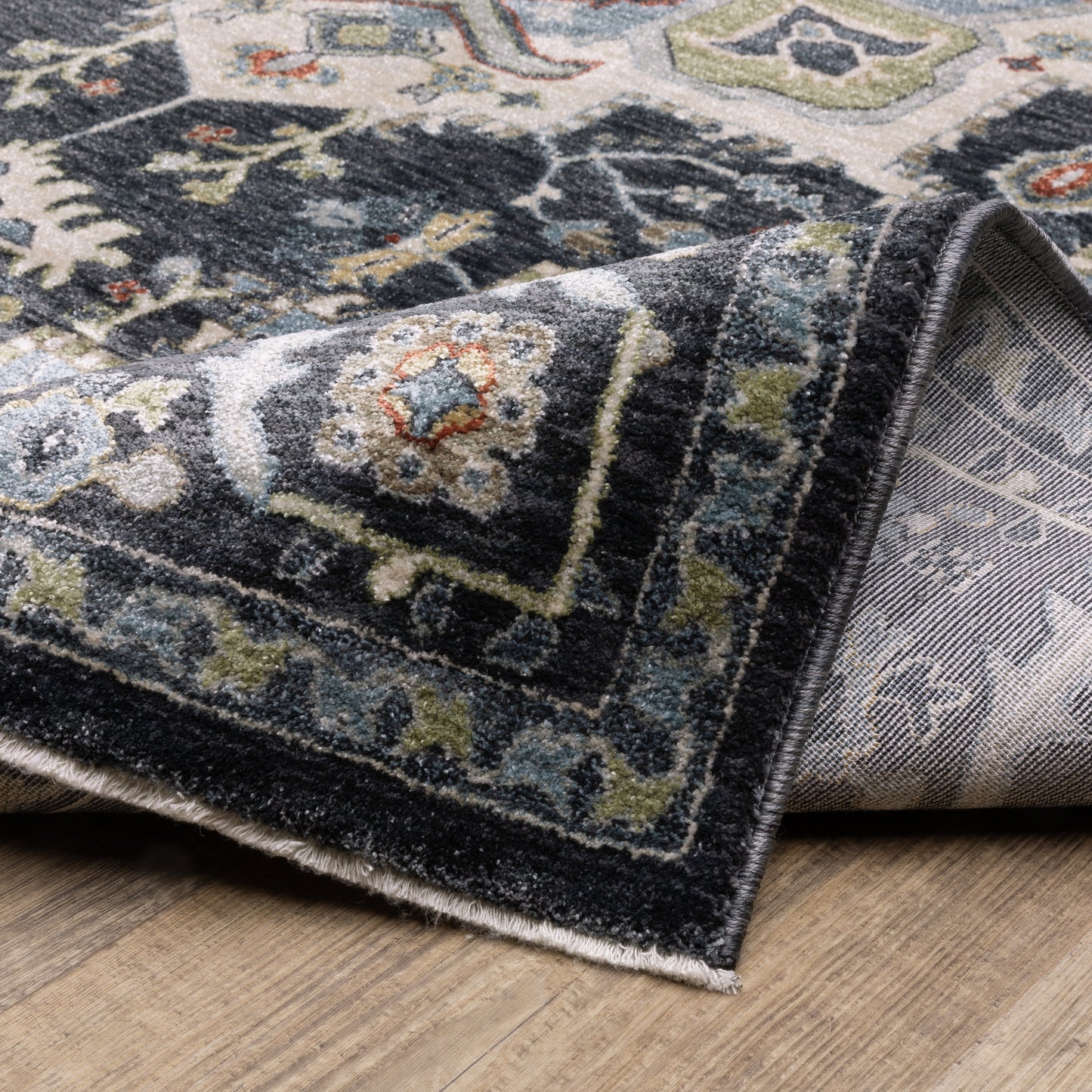 Oriental Weavers Eliana Navy Blue Traditional