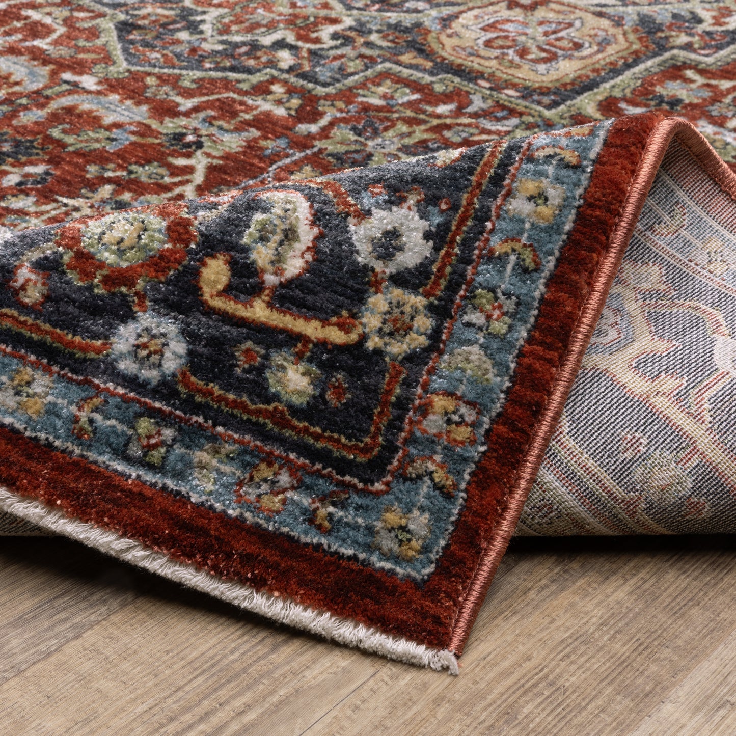Oriental Weavers Eliana Red Blue Traditional