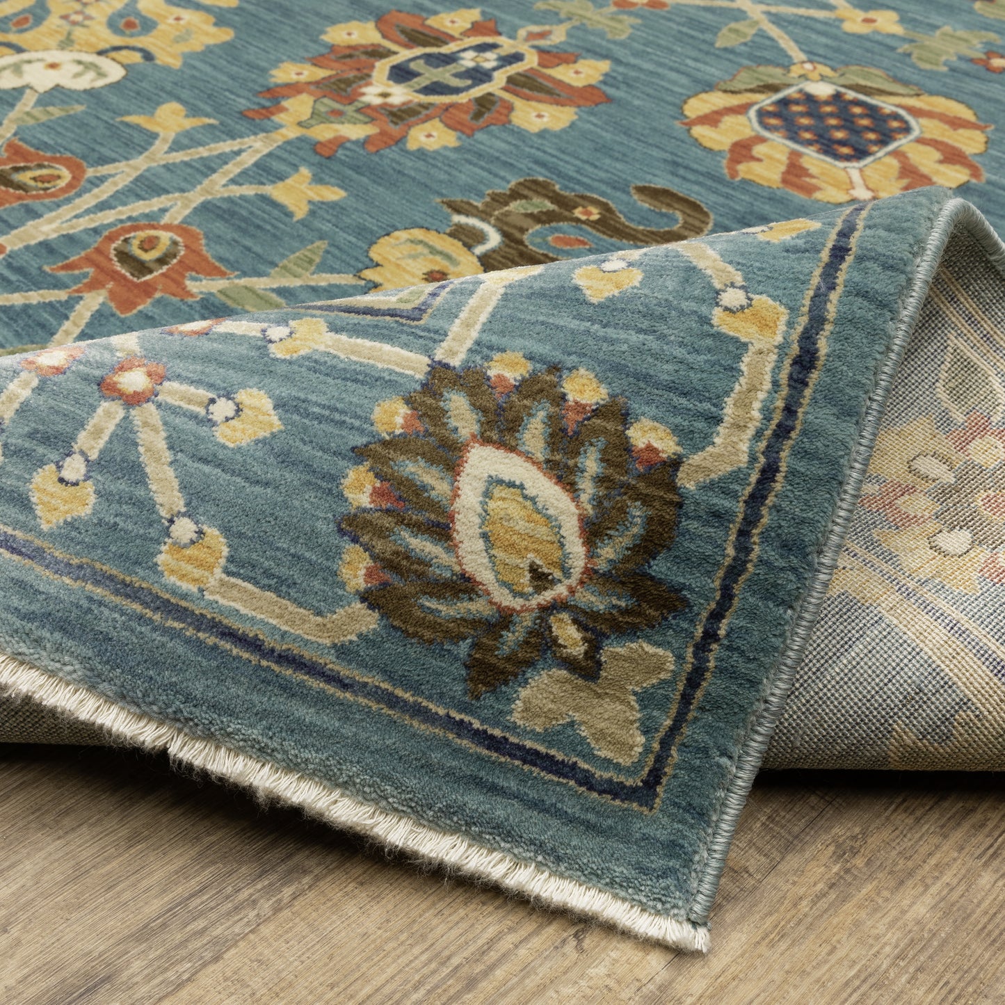 Oriental Weavers Francesca Blue Multi-colored Traditional