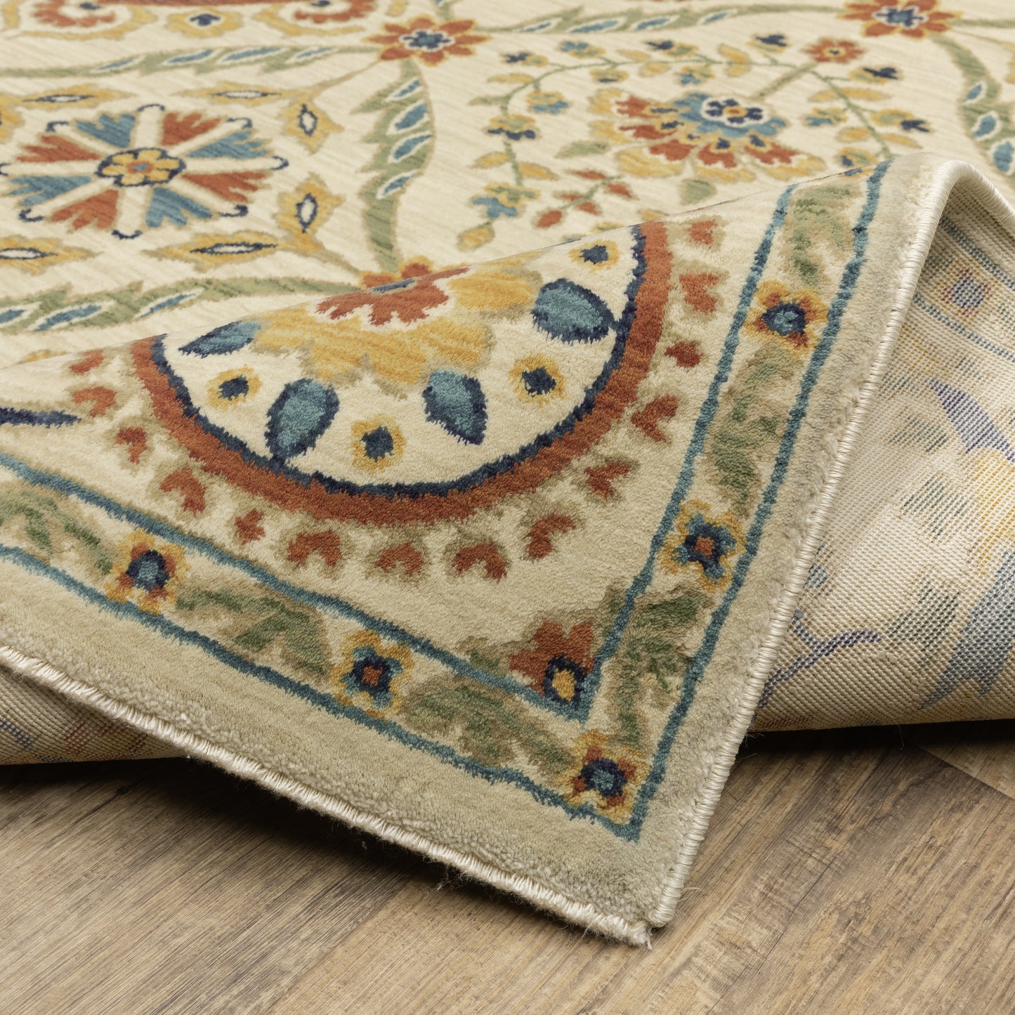 Oriental Weavers Francesca Ivory Blue Traditional