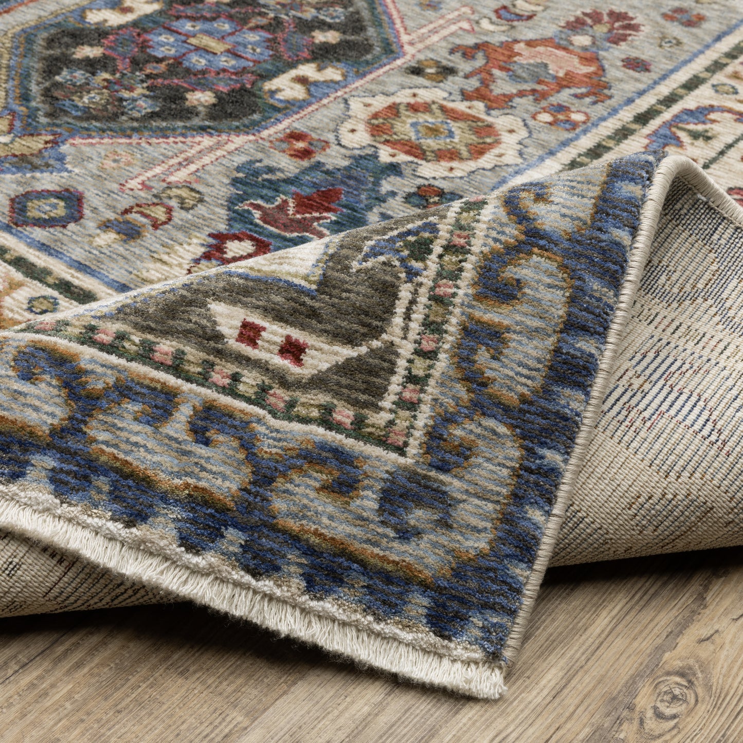 Oriental Weavers Hastings Blue Grey Traditional