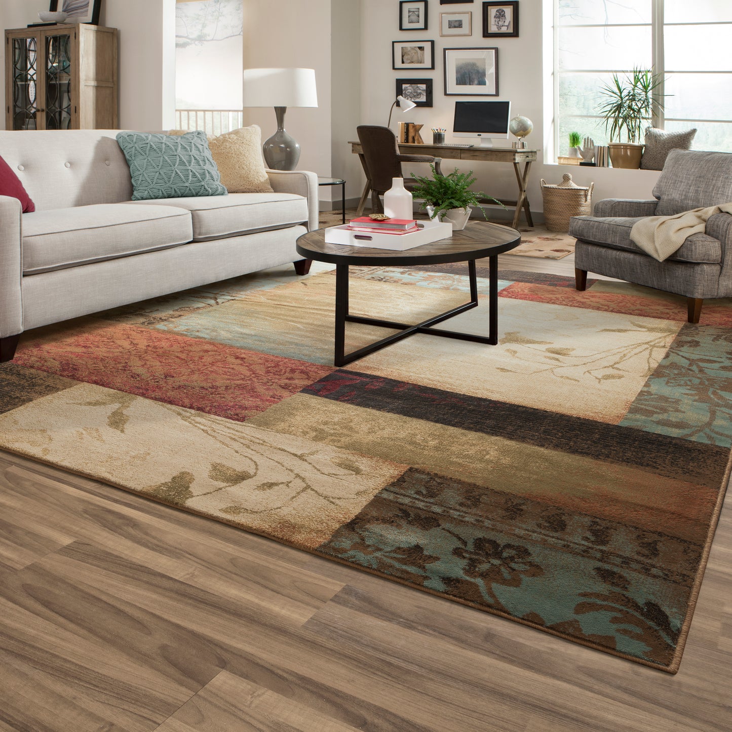 Oriental Weavers Hudson Beige Green Transitional