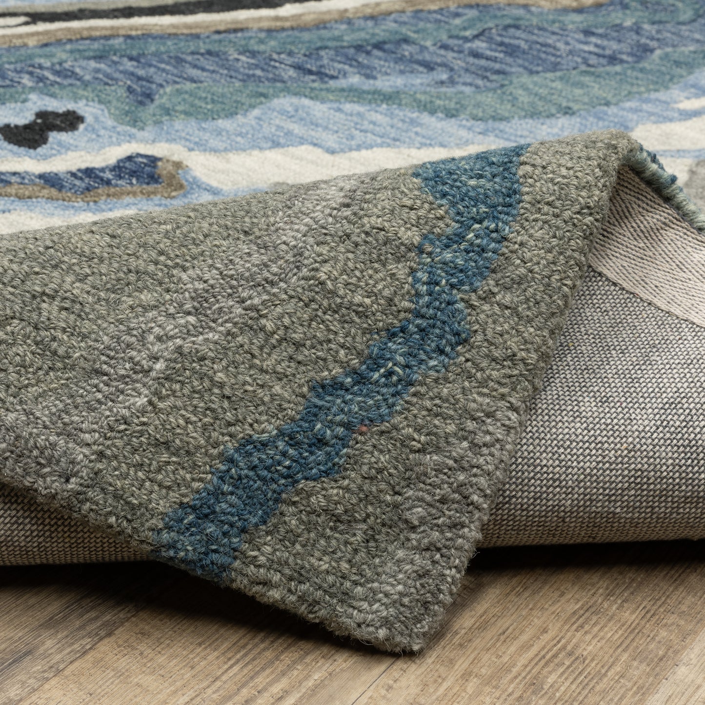 Oriental Weavers Kipton Blue Teal Modern & Contemporary