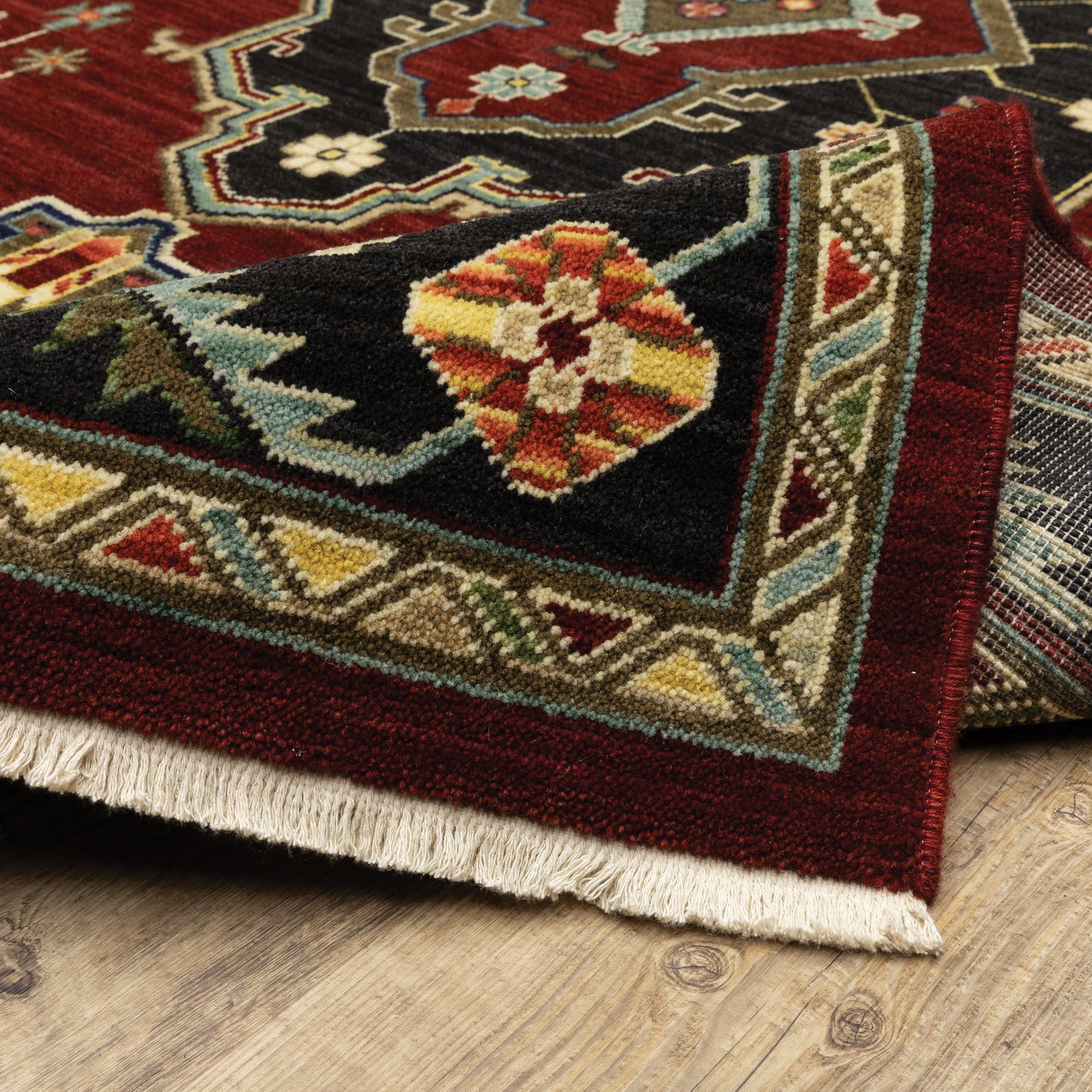 Oriental Weavers Lilihan Red Black Traditional