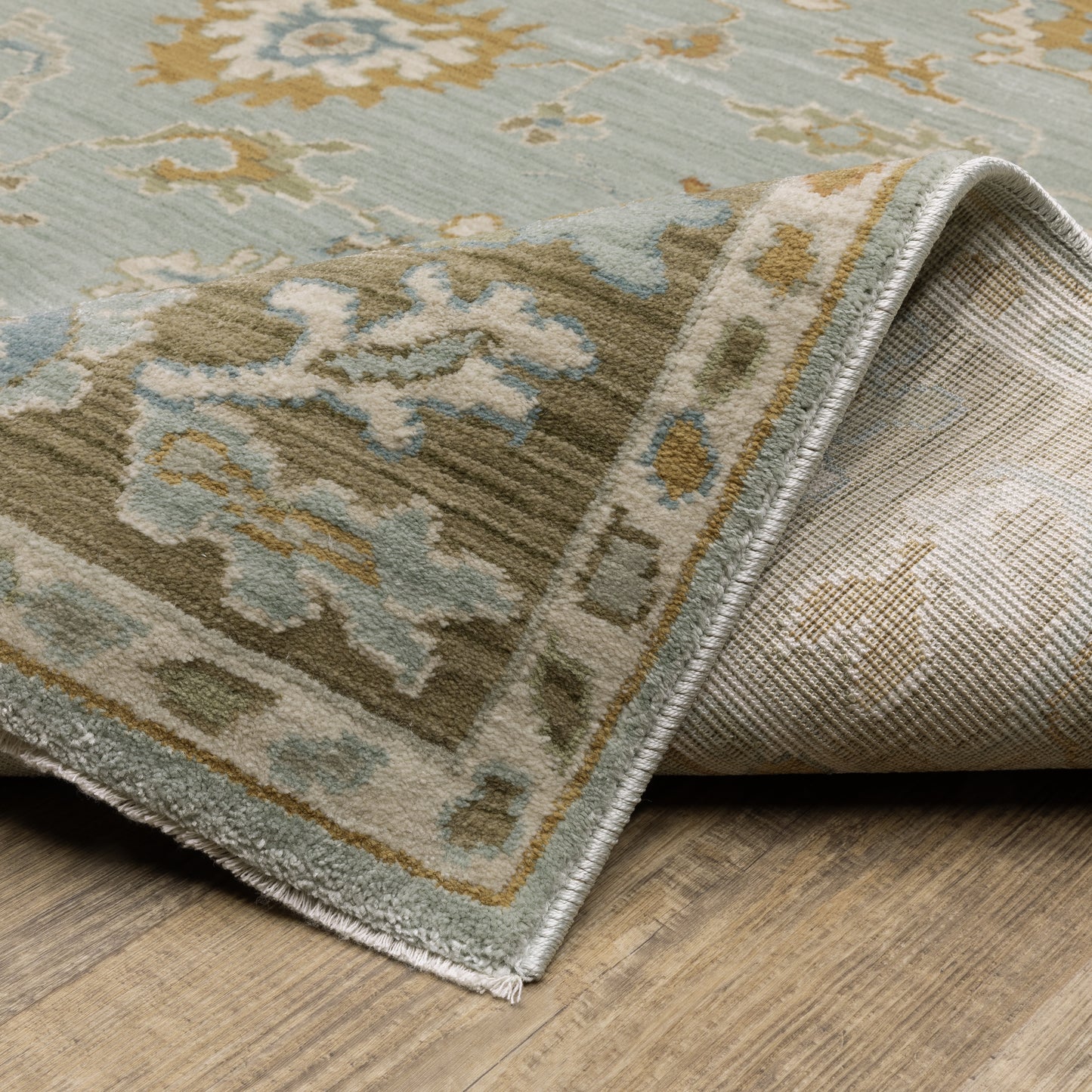 Oriental Weavers Maeve Teal Rust Traditional
