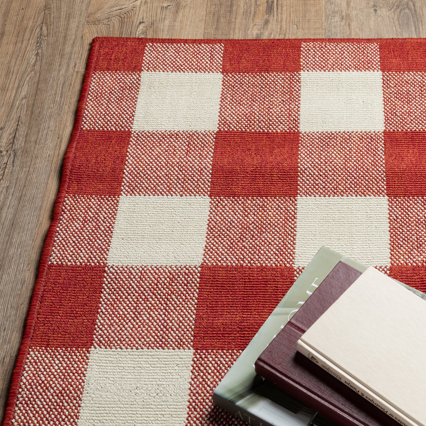 Oriental Weavers Meridian Red Ivory Farmhouse