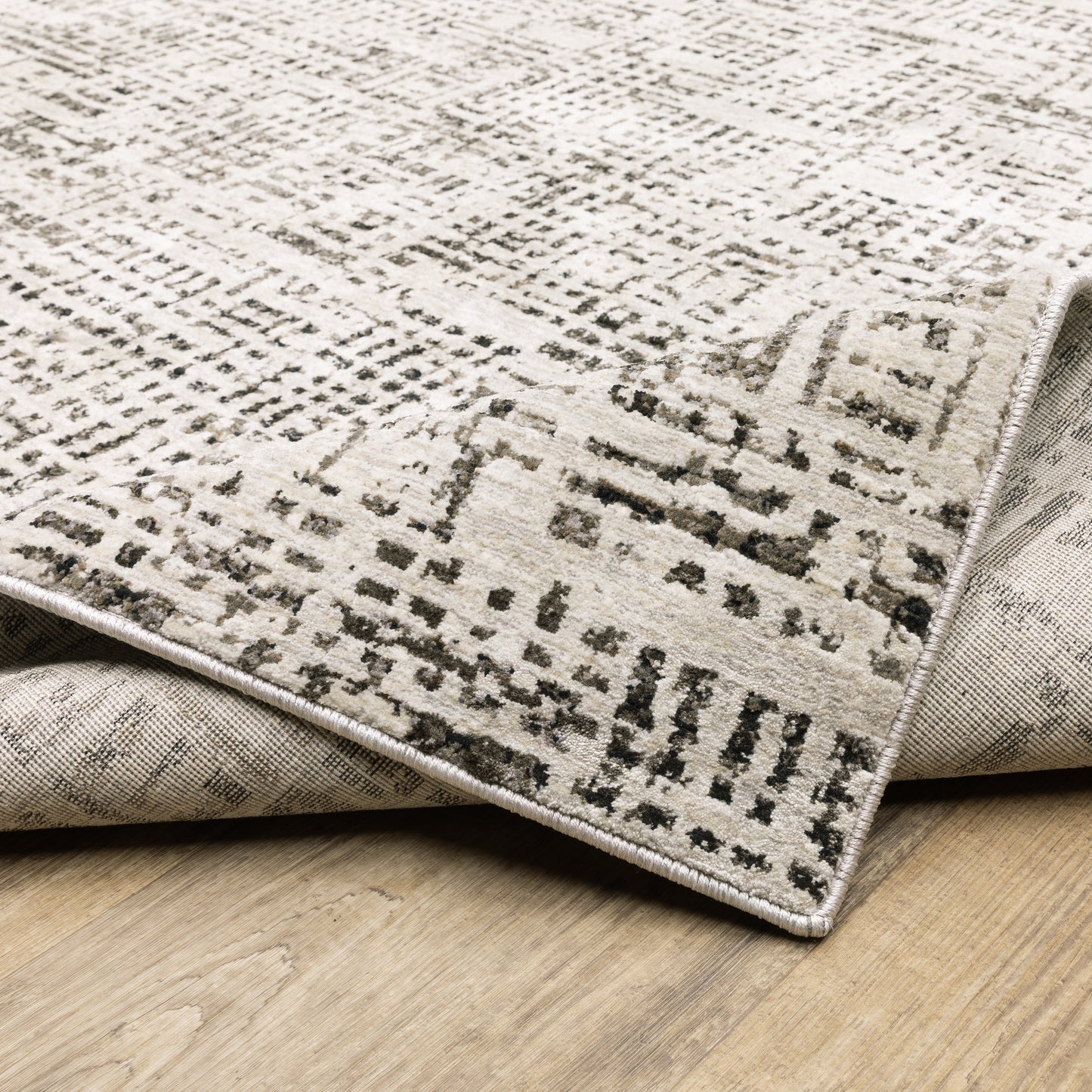 Oriental Weavers Nebulous Ivory Grey Modern & Contemporary