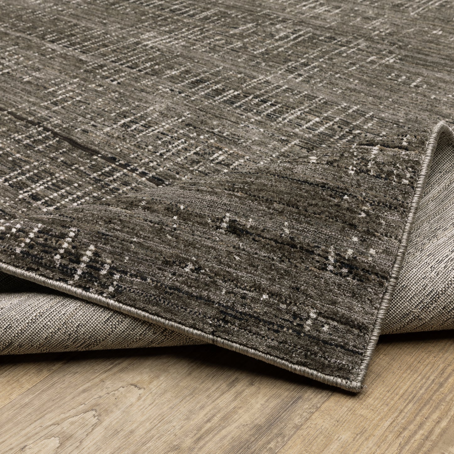 Oriental Weavers Nebulous Charcoal Grey Modern & Contemporary