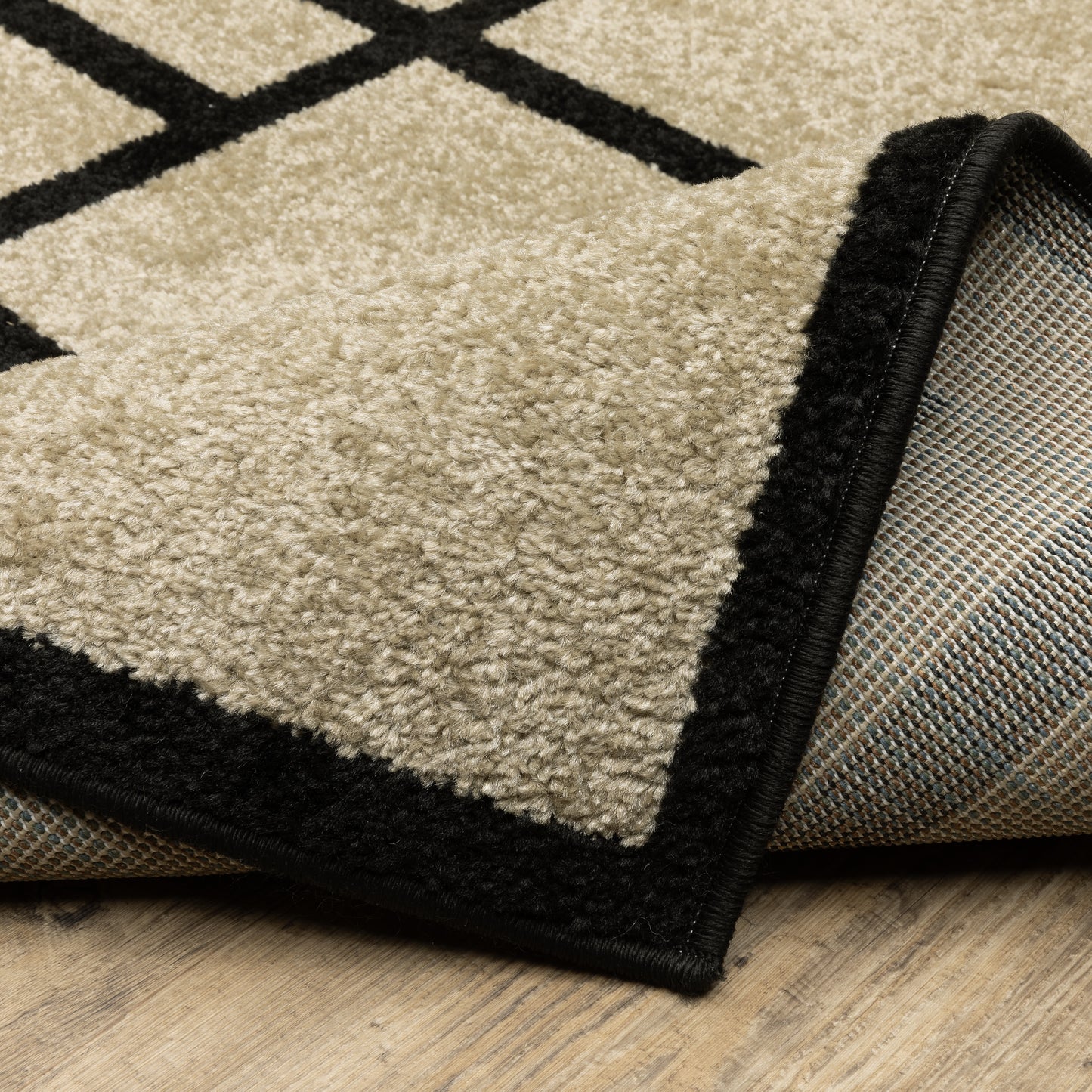 Oriental Weavers Quinn Beige Black Modern