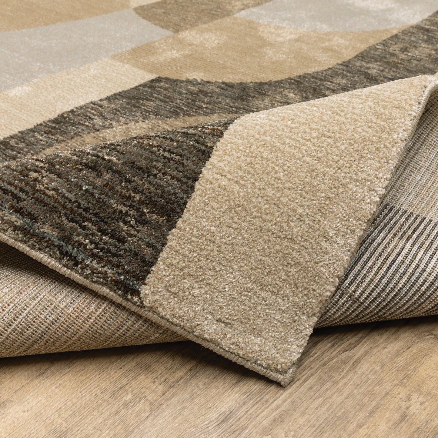 Oriental Weavers Strada Brown Beige Modern & Contemporary