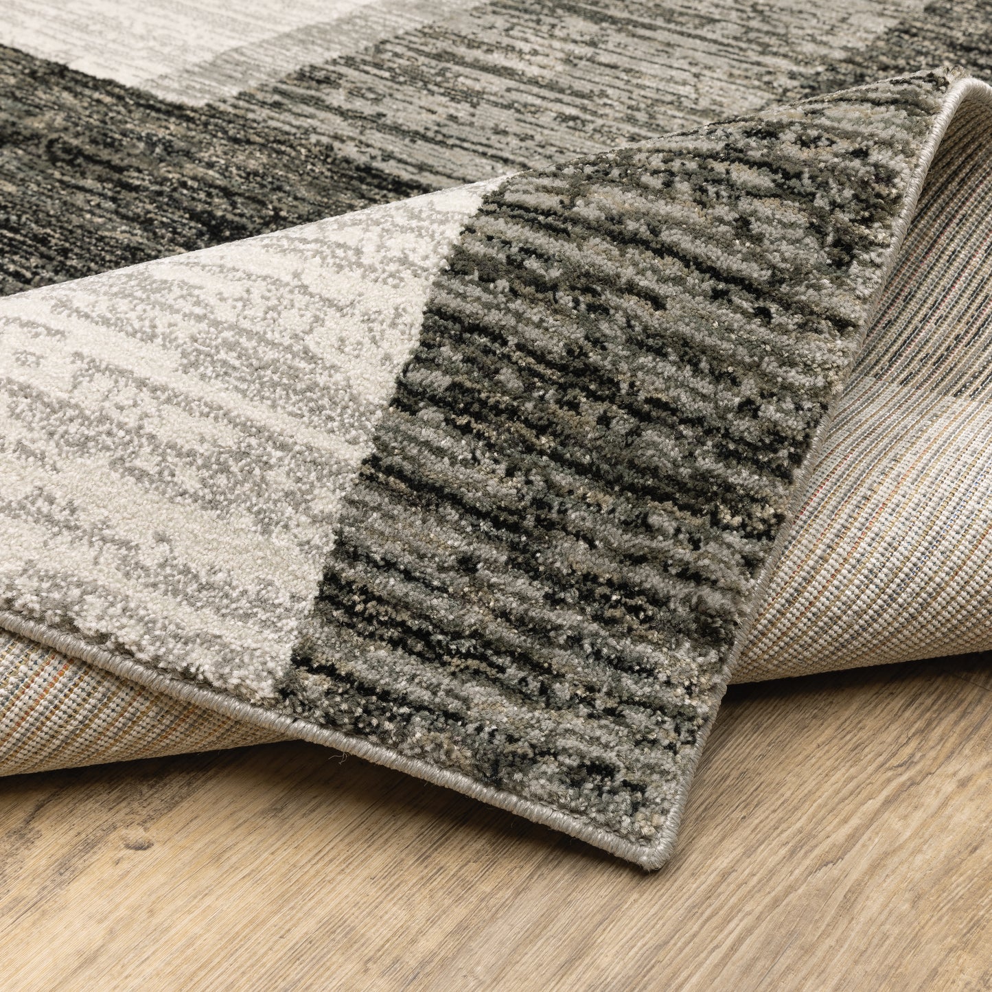 Oriental Weavers Strada Charcoal Grey Modern & Contemporary