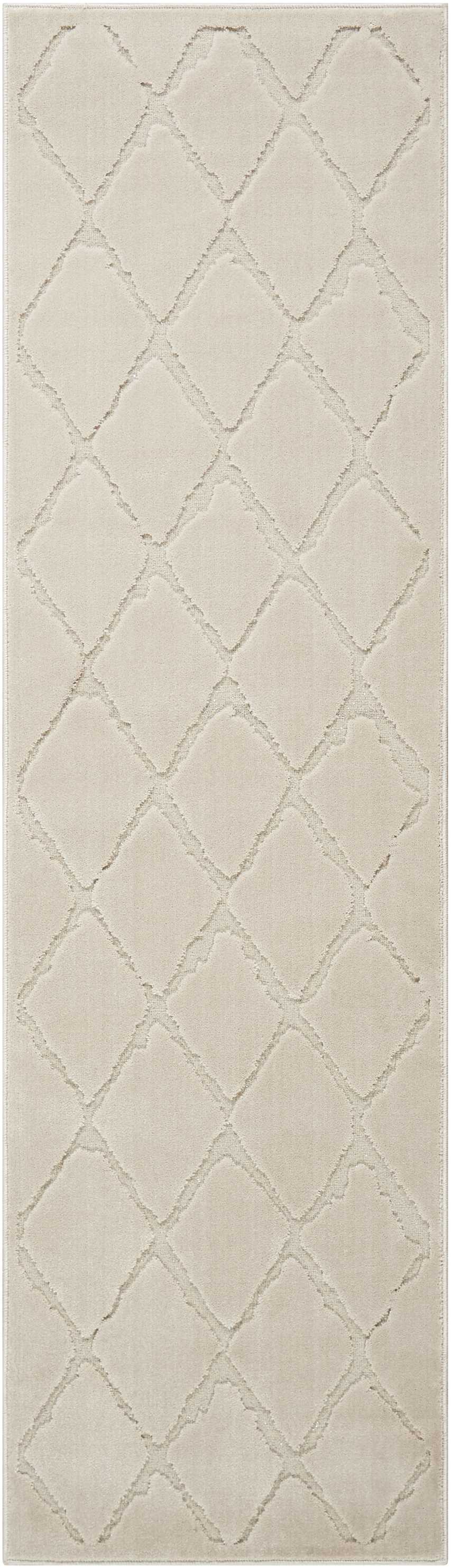 Michael Amini Gleam MA601 Ivory Contemporary Power-loomed Rug