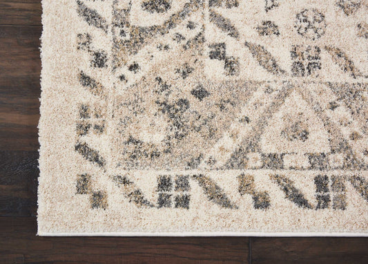 Nourison Home Fusion Cream Grey Traditional