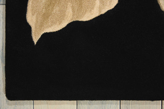Nourison Home Tropics Black Contemporary