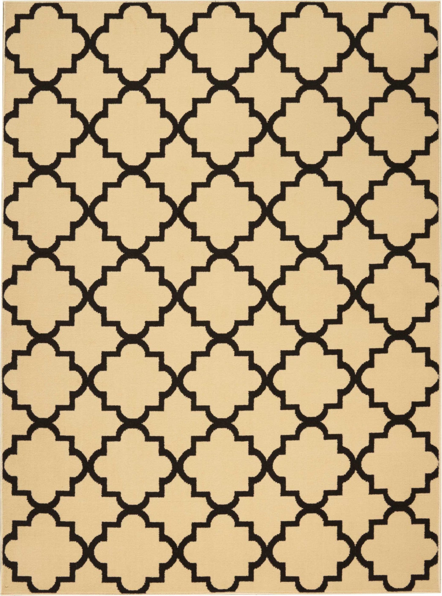 Nourison Home Grafix GRF08 Cream Black Transitional Power-loomed Rug