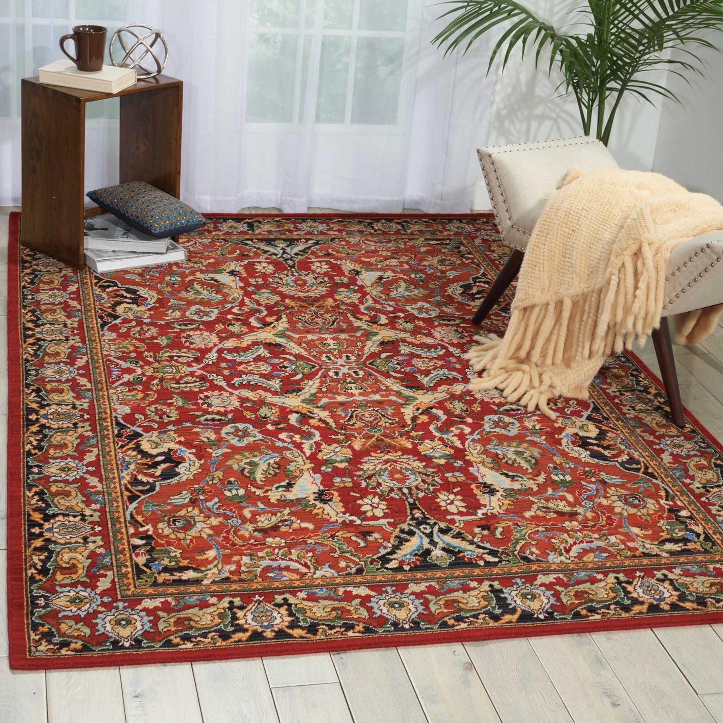 Nourison Home Timeless Red Traditional