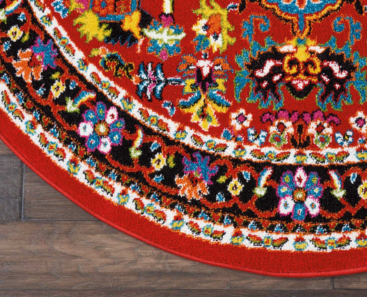 Nourison Home Oakdale Red Traditional