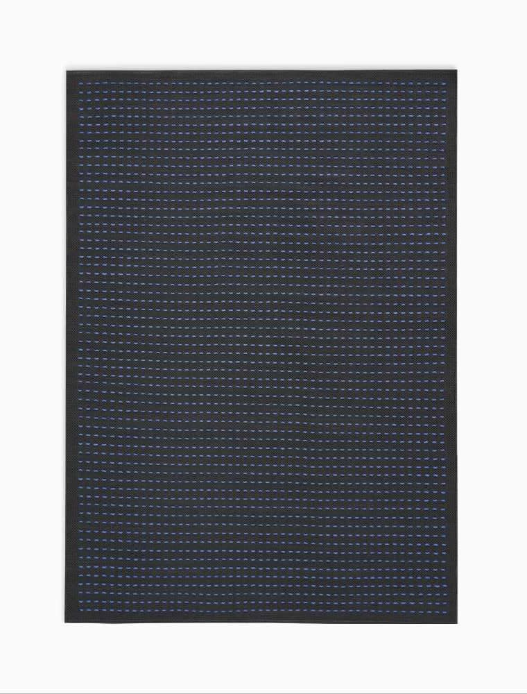 Calvin Klein Seattle CK740 Black Cobalt Contemporary Loom-woven Rug