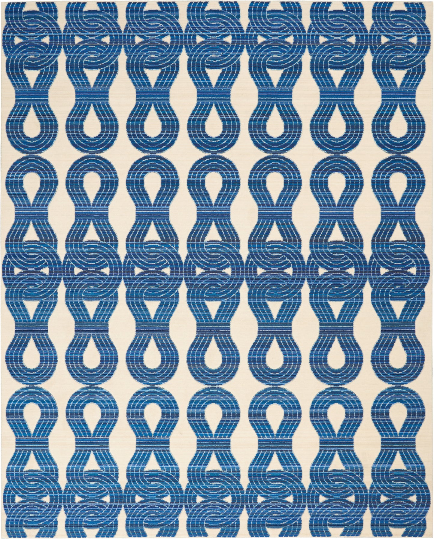 Barclay Butera Butera Collection BB201 Ivory Navy Contemporary Loom-woven Rug