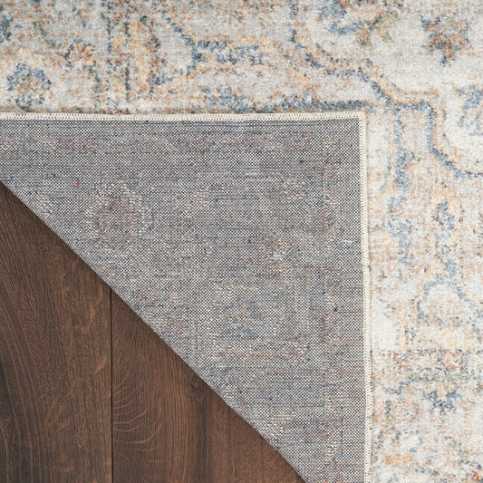 Nourison Home Astra Machine Washable Grey Multicolor Traditional