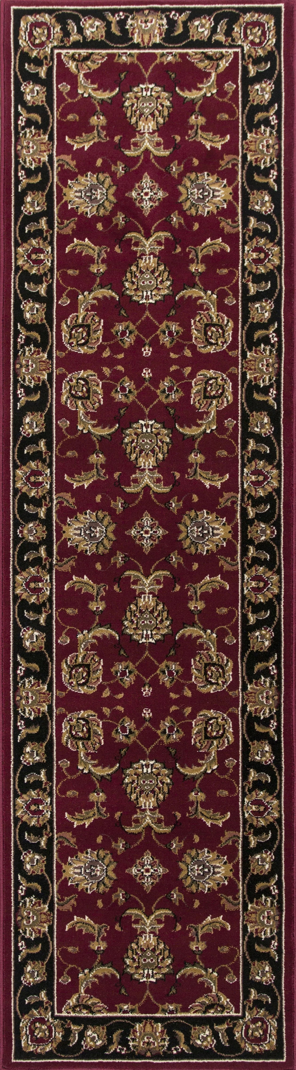 Kas Cambridge 7342 Red Black Traditional Machine Woven Rug