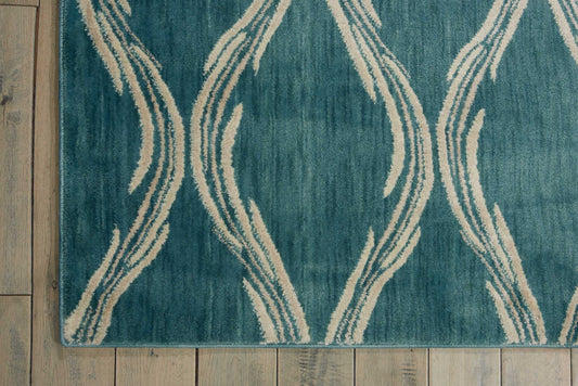 Nourison Home Tranquility Aqua Transitional
