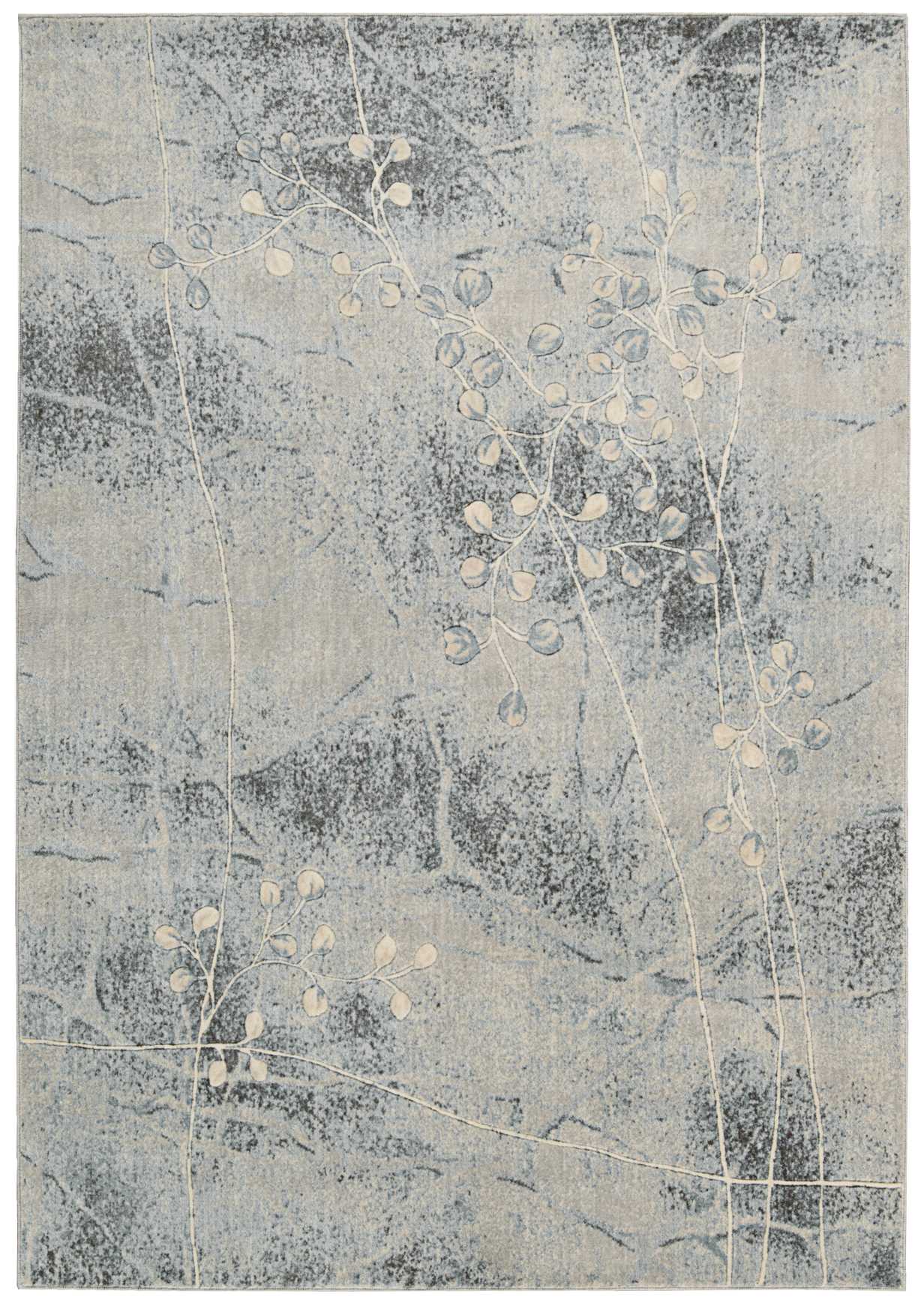 Nourison Home Somerset ST74 Silver Blue Contemporary Power-loomed Rug