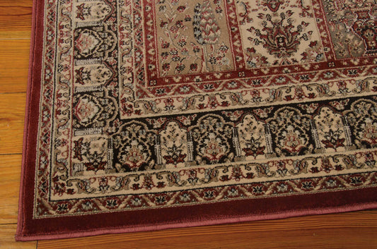Nourison Home Ararat Burgundy Traditional
