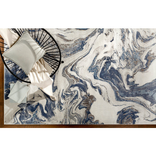 Surya Tibetan TBT-2319 Dark Blue Modern Rug