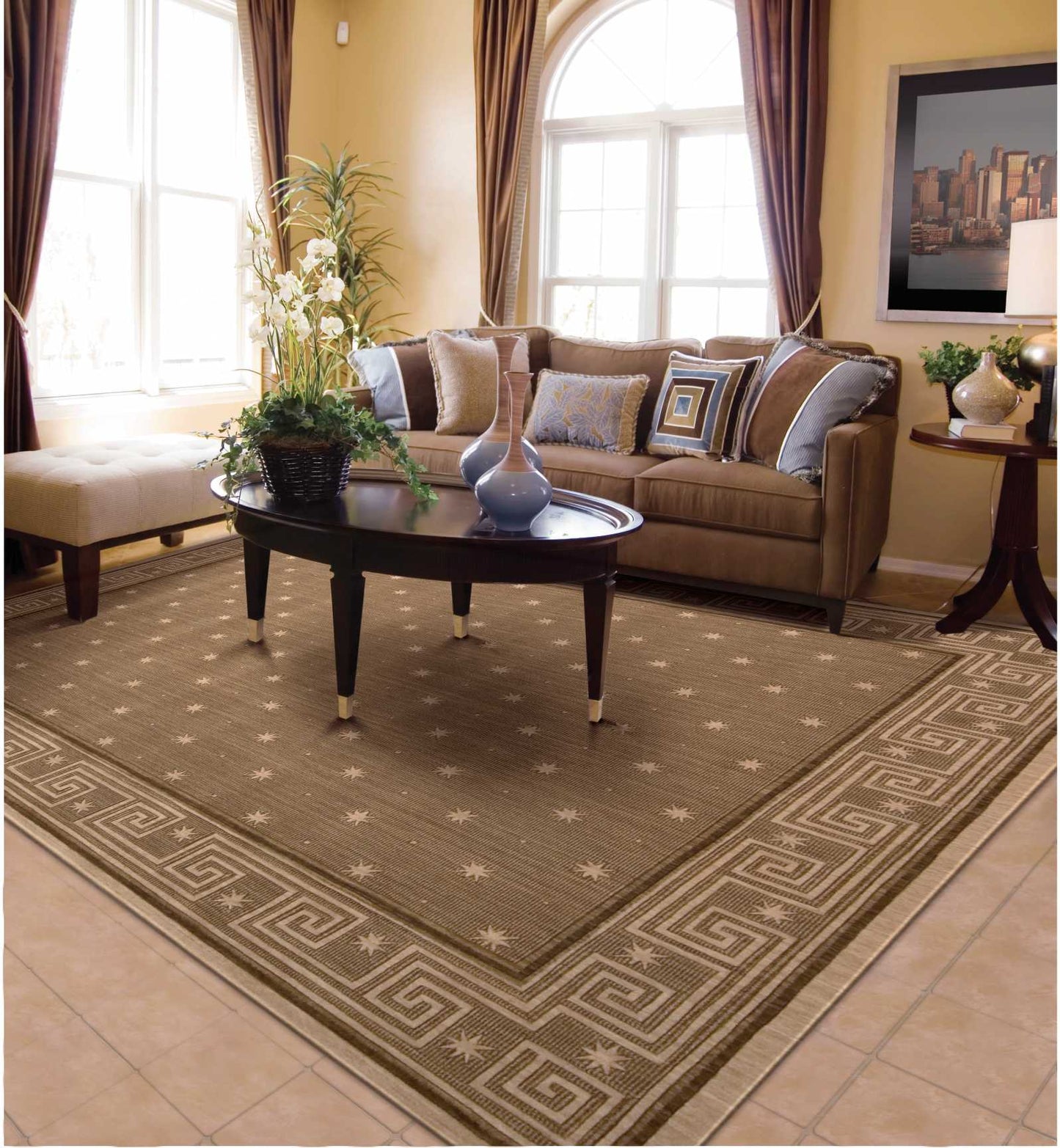 Nourison Home Cosmopolitan Chestnut Traditional