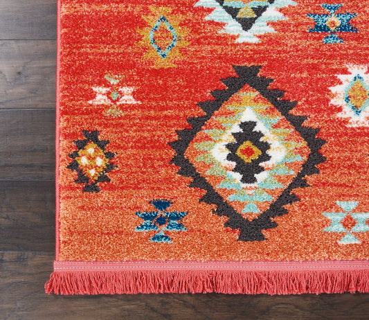Nourison Home South Western Red Transitional