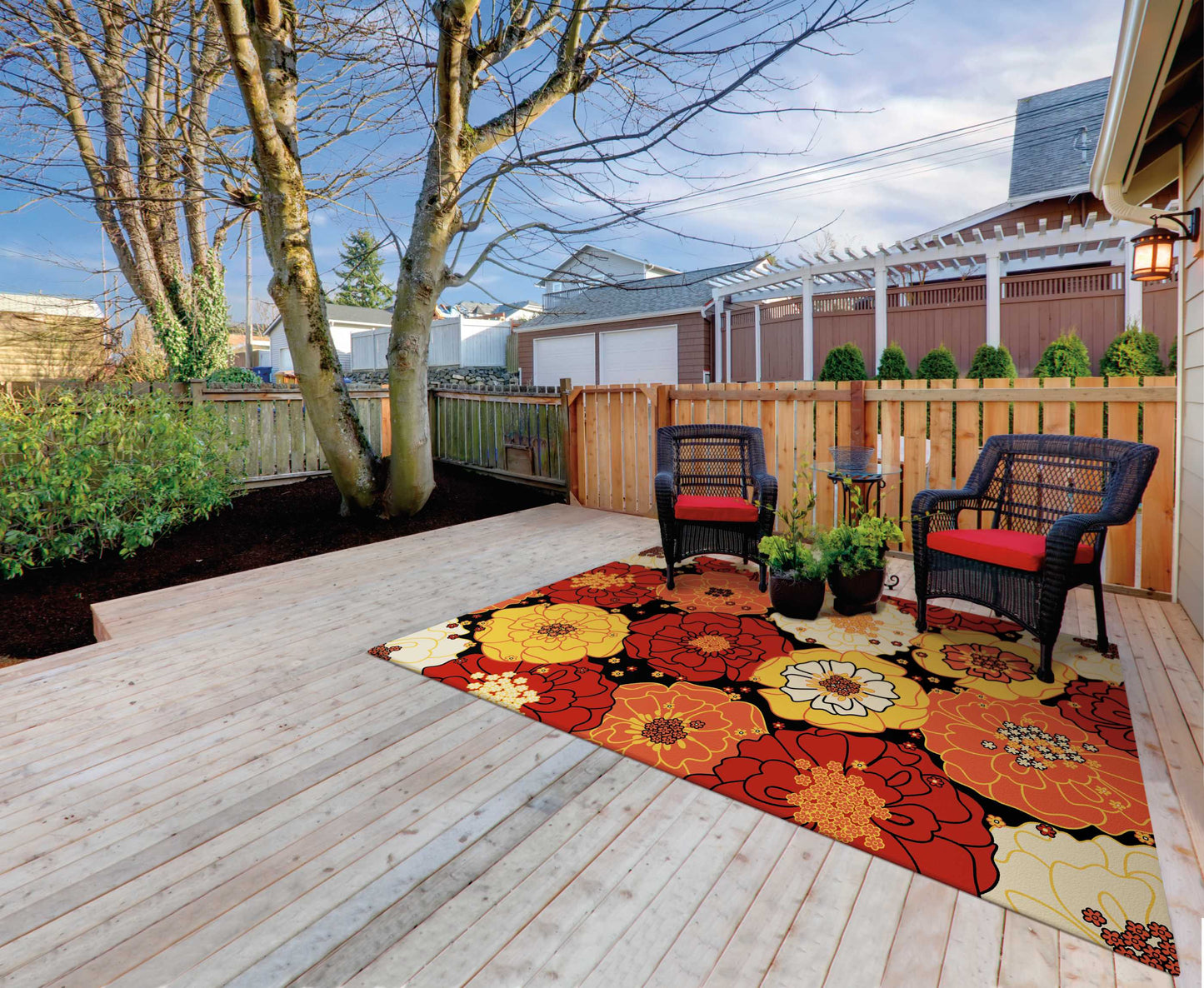 Nourison Home Home & Garden Black Contemporary