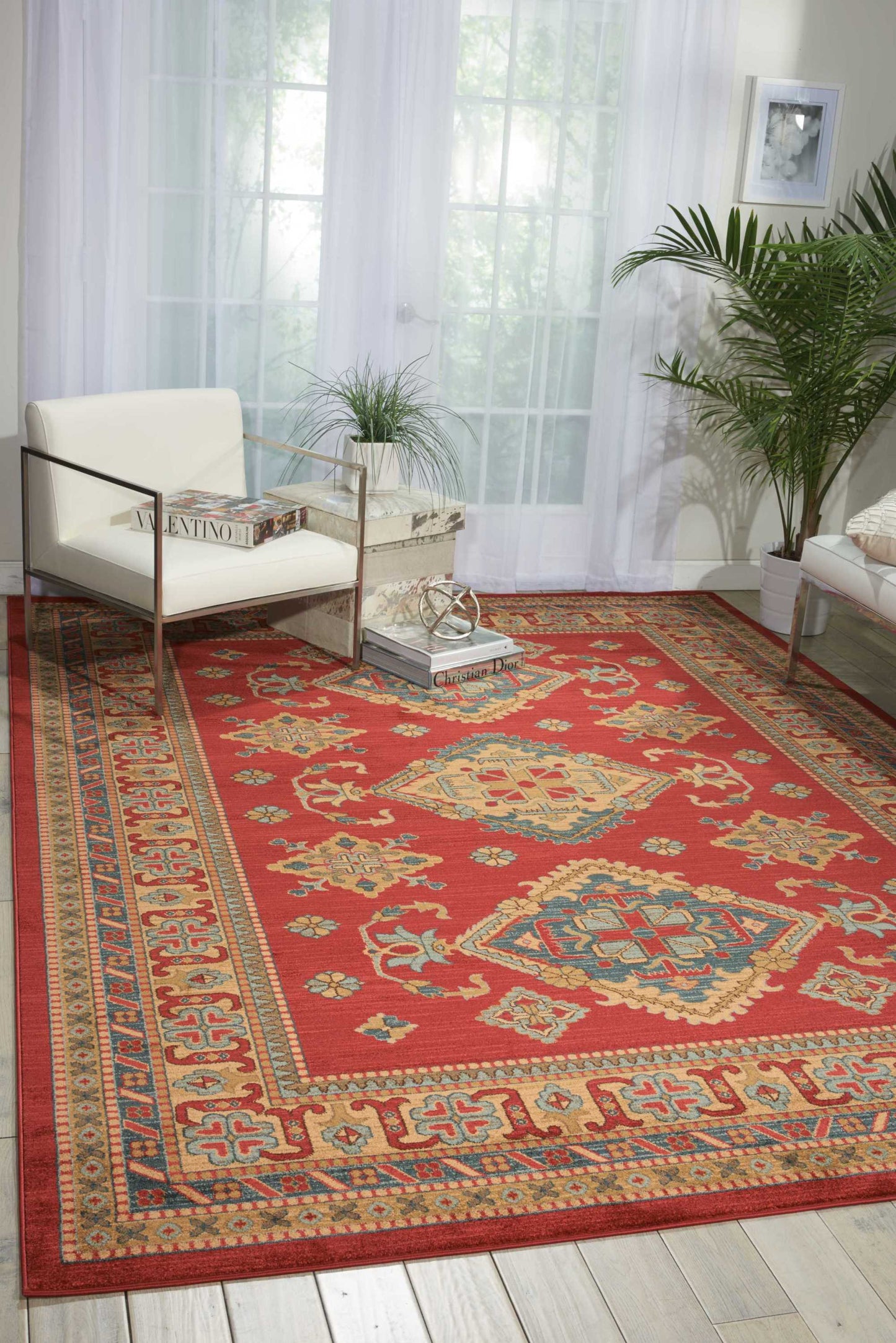 Nourison Home Maymana Red Traditional