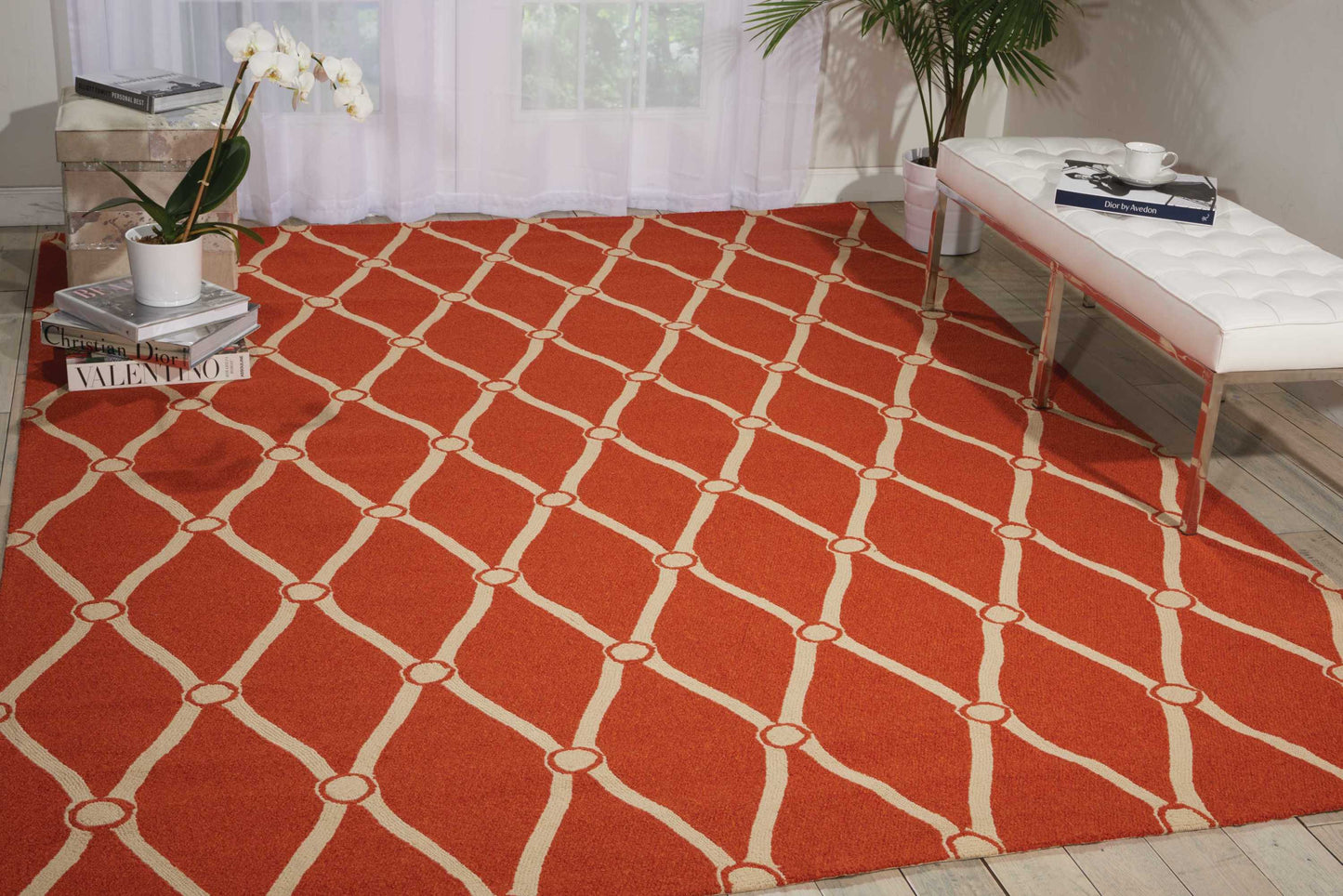 Nourison Home Portico Orange Contemporary