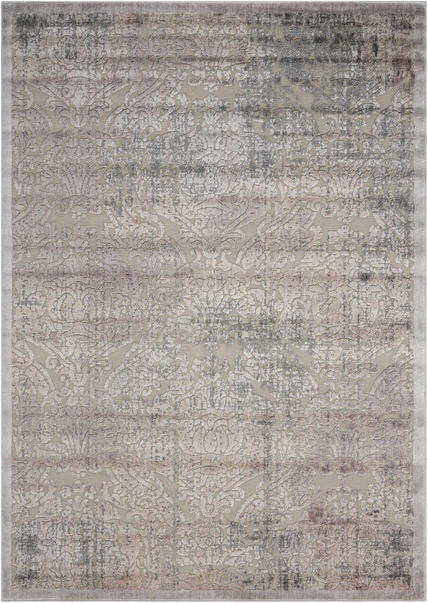 Nourison Home Graphic Illusions GIL09 Grey Transitional Power-loomed Rug