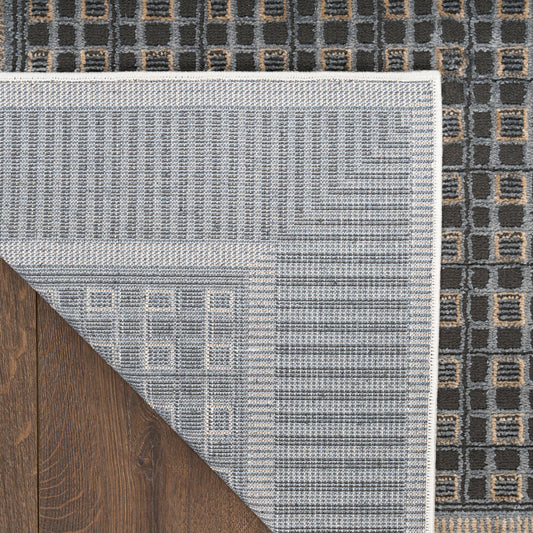 Nourison Home Nordic Black Taupe Contemporary